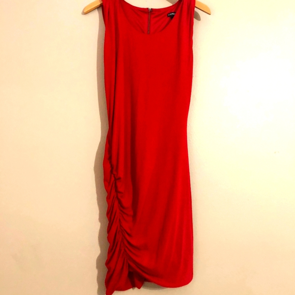 Express Ruched Mini Tank Dress